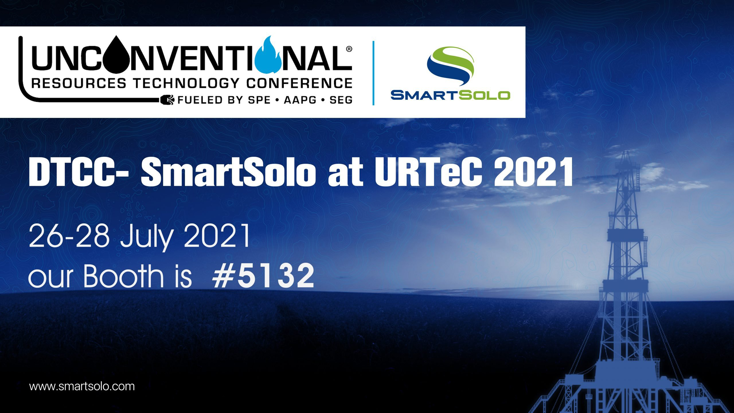 SmartSolo Invitation info card on URTeC 2021